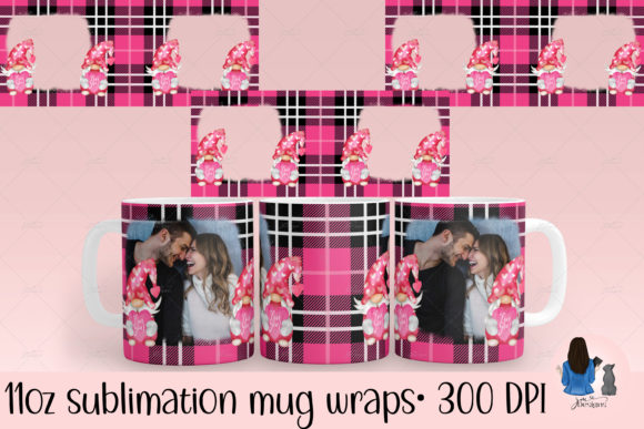 Download 11oz Valentine's Gnome Sublimation Mug - Sublimation mug Collection