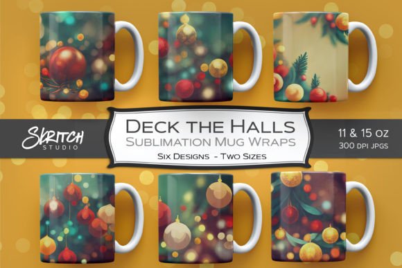Download Deck the Halls Christmas Sublimation Mug - Sublimation mug Collection