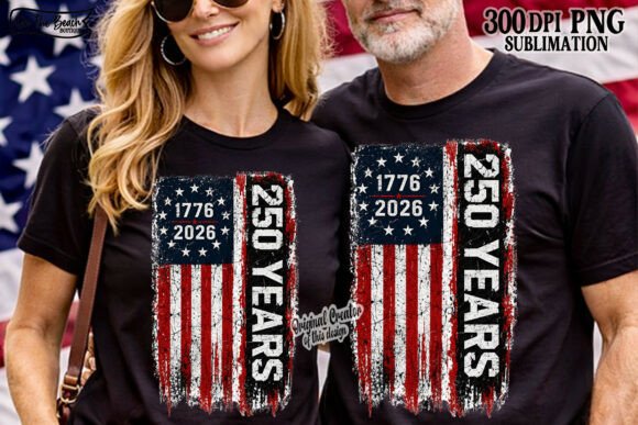Download 1776–2026 American Flag PNG USA 250 Year - Usa Collection