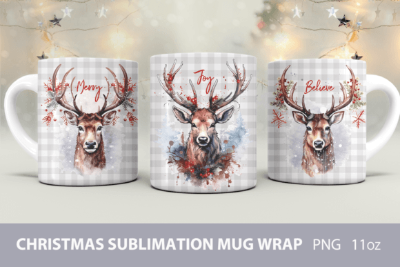 Download Christmas Mug Wrap, Sublimation Mug Wrap - Sublimation mug Collection