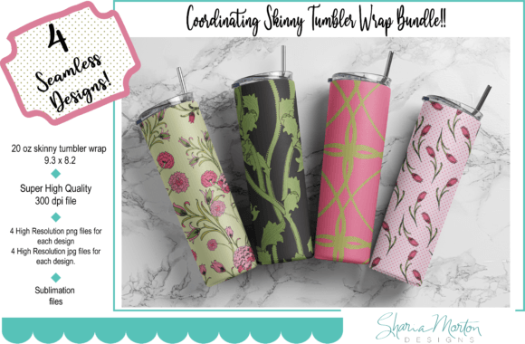 Download Sublimation 20 Oz Tumbler Wrap Bundle - Premium Resources
