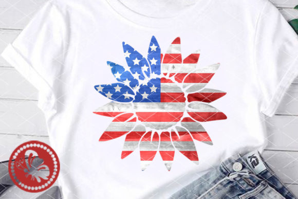 Download Sunflower USA Flag Sublimation Transfers - Usa Collection