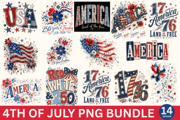 Download Retro 250th Anniversary USA PNG Bundle - Usa Collection