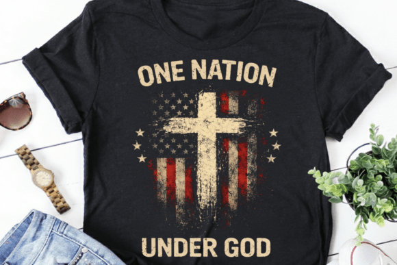 Download One Nation Under God, Christian USA Flag - Usa Collection